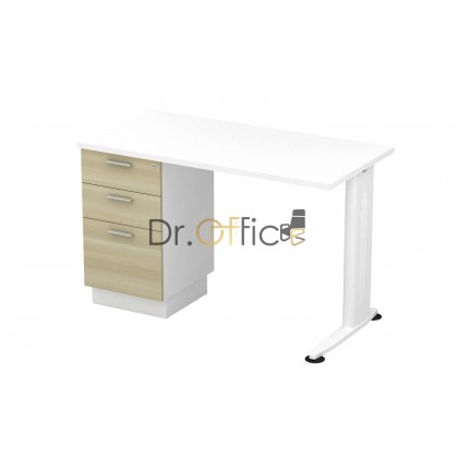 M-HBD1263 STANDARD RECTANGULAR TABLE WITH FIXED DRAWER 